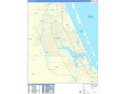 Port St. Lucie Wall Map Basic Style 2022